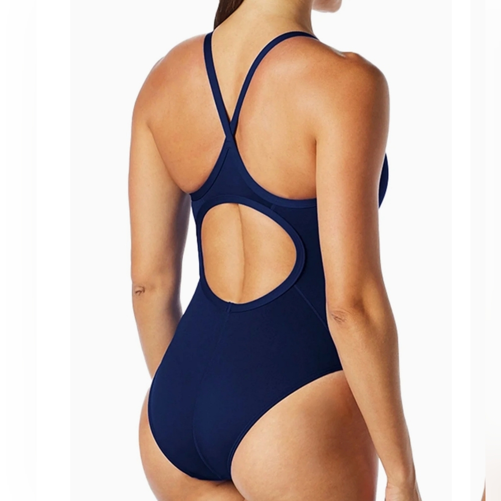 Diamondfit TYR ECO  BNWT Solid Women's One-Piece Swimsuit - Navy - 28(S)